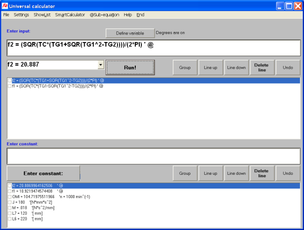 Example Eigenfrequency